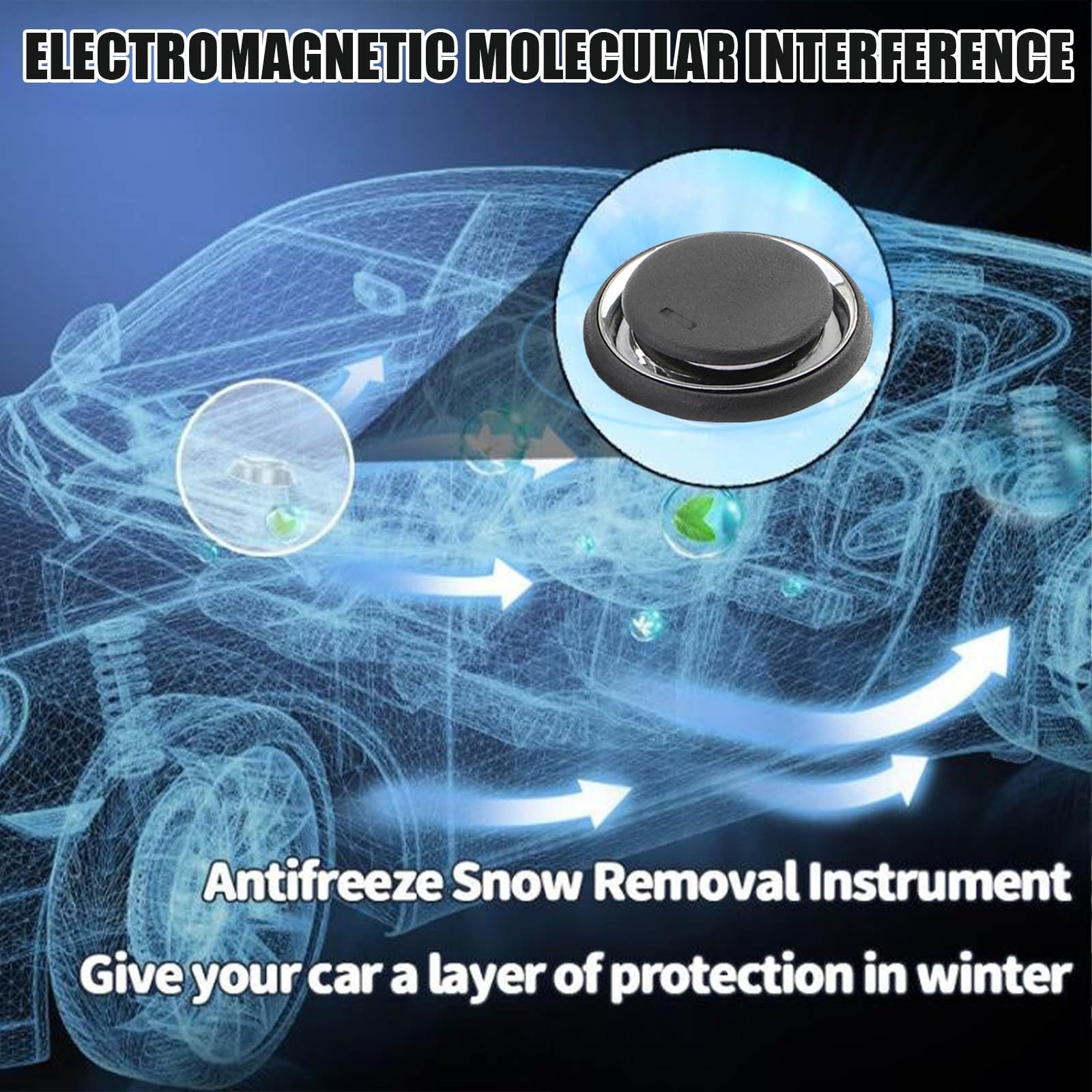Déneigeur/dégivreur électromagnétique Portable Pour Voiture - Fonte Rapide De La Glace Et De La Neige (lot De 2)