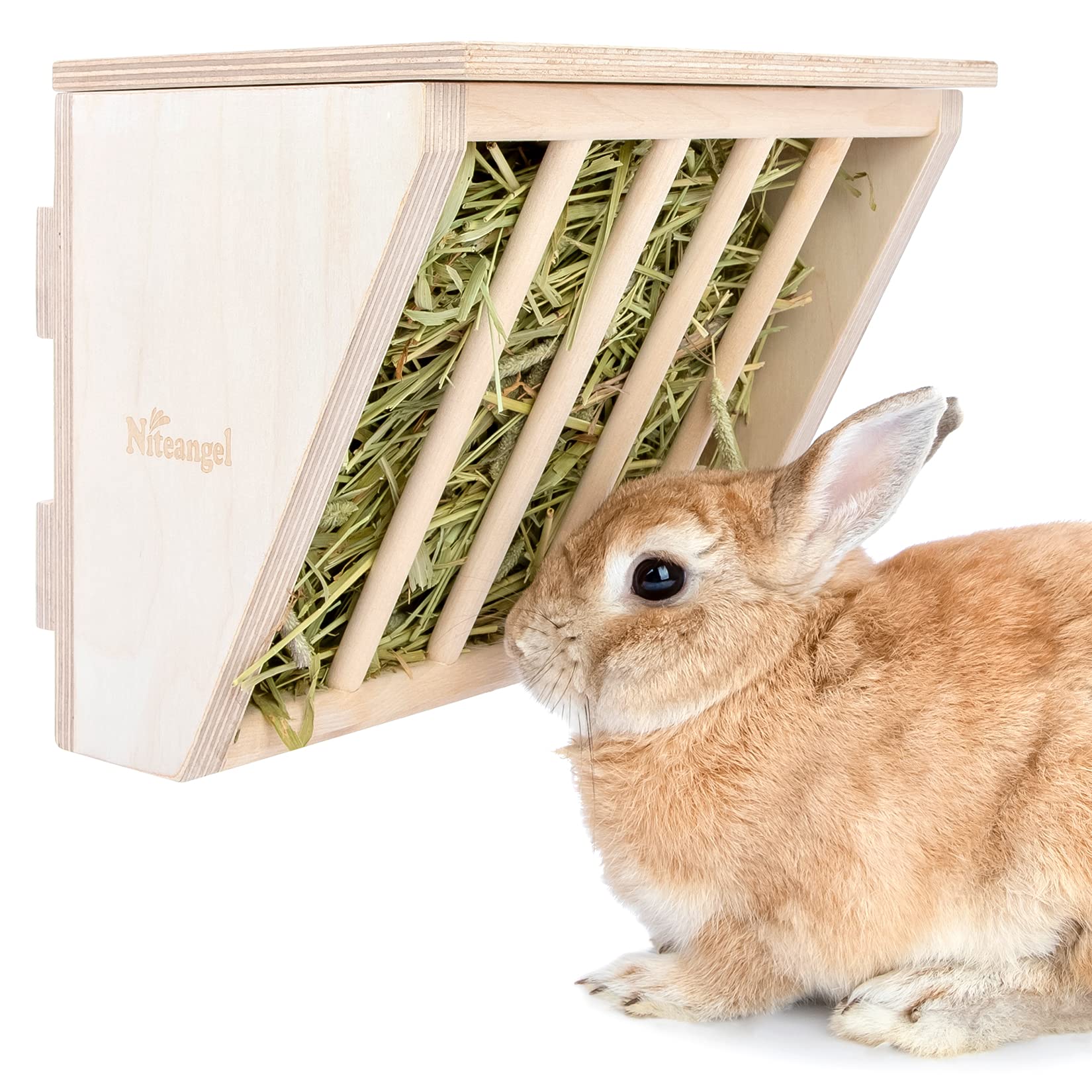 Niteangel Pet Wooden Hay Manger with Seat, Large Size, 9-7/8'' x 6-3/4'' x 8'' (Plywood) - image 8