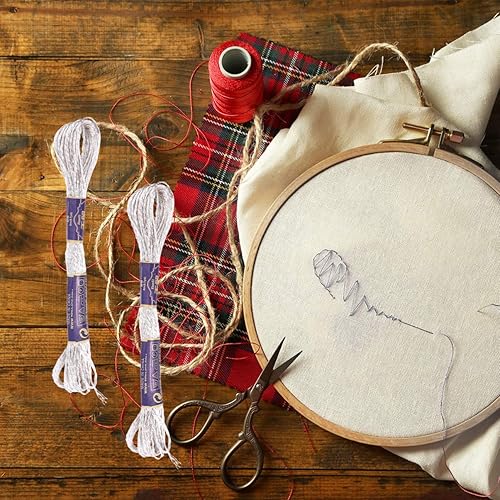 Miniatura 3 de Hilo de bordado plateado metálico para punto de cruz, hilo de coser para bordado y accesorios de costura, 12 unidades