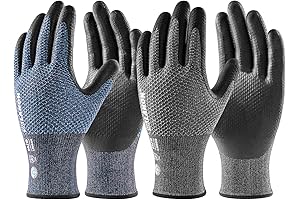 LANON Gardening Gloves—Sturdy Nitrile-Coated Gloves with Superior Grip