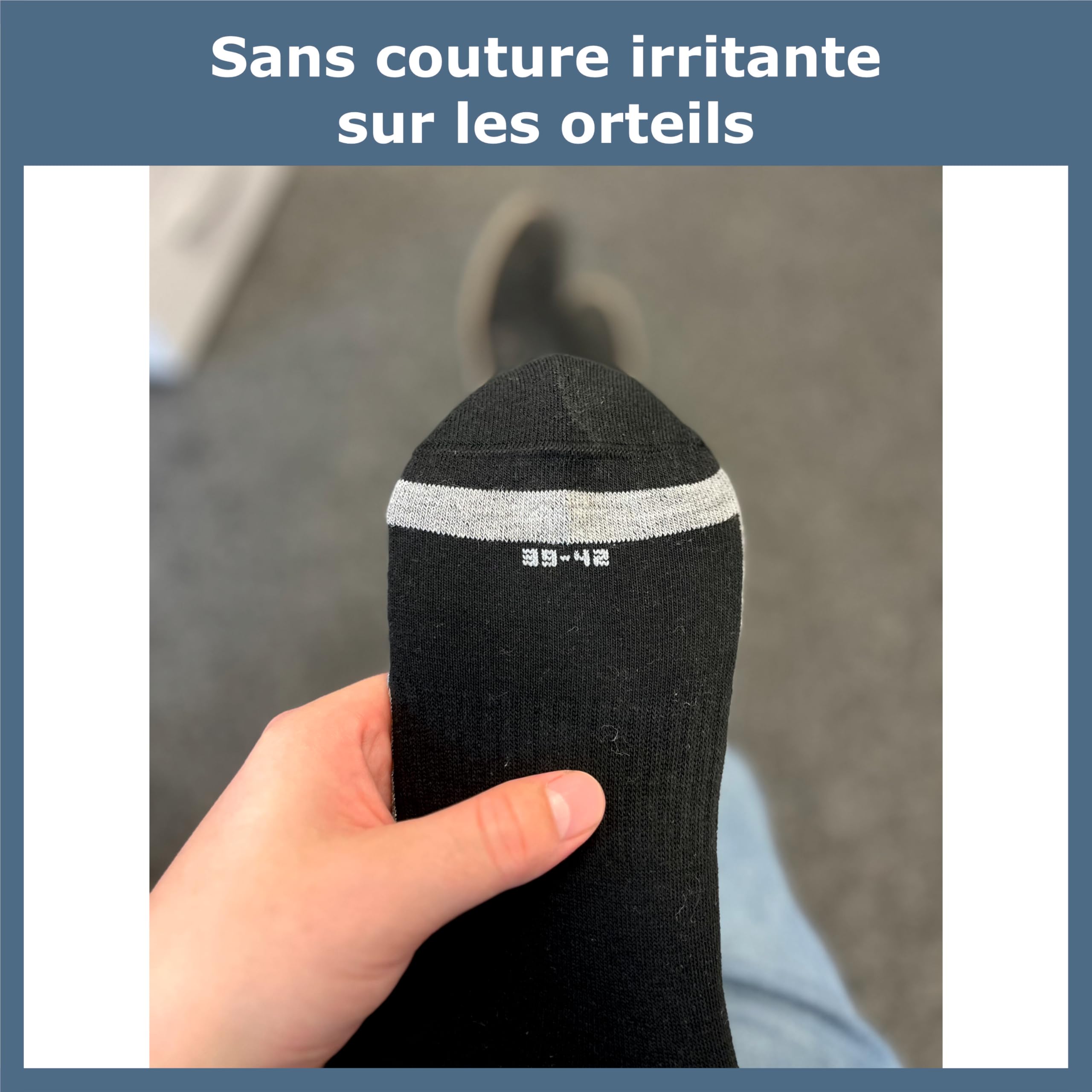 GAWILO Chaussettes de ski femme & homme avec zones rembourrées (4 paires) Chaussettes montantes thermiques pour ski, snowboard & randonnée