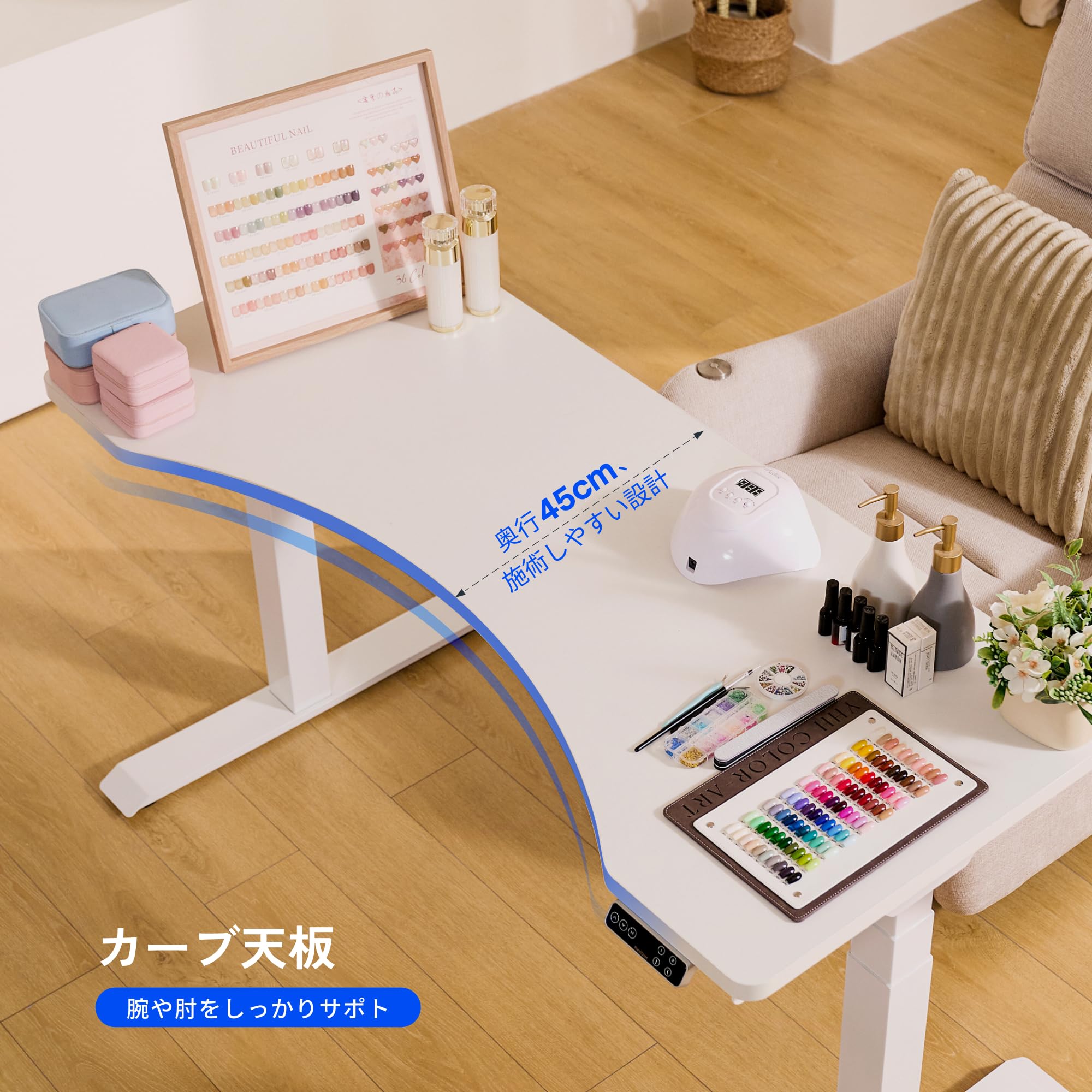 FLEXISPOT スタンディングデスク 電動式昇降デスク　ホワイトE7W Amazon | FLEXISPOT スタンディングデスク メーカー5年保証 電動式昇降