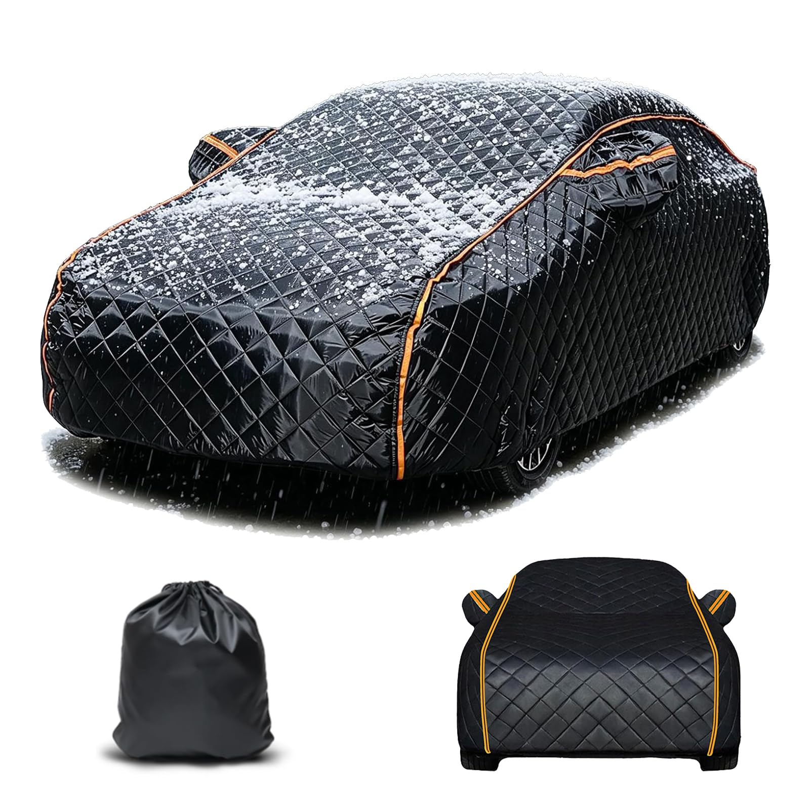 Telo Copriauto Antigrandine per Fiat Tipo Sedan 2015-2026, Copertura Auto Esterno Impermeabile 4 Stagioni – Felpa Interna Anti Graffio, Protezione Da Grandine, Neve, Gelo, UV e Polvere