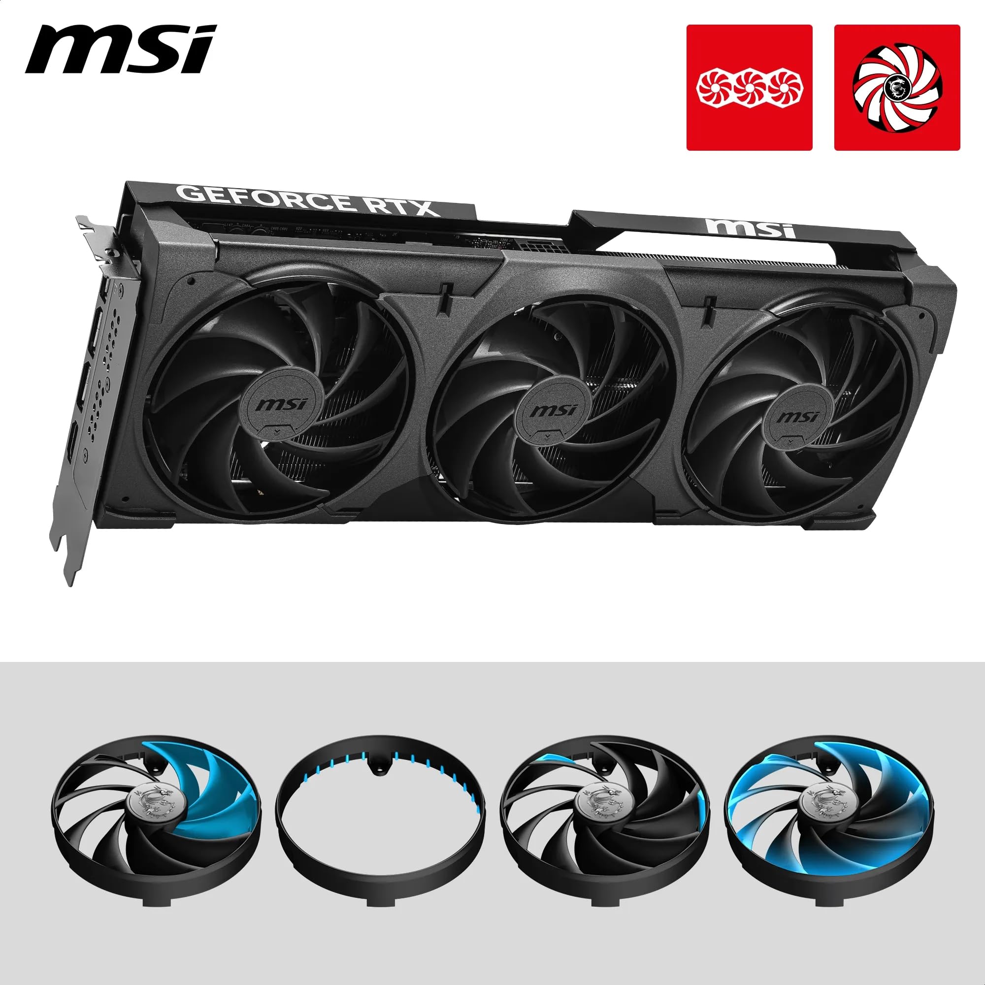 MSI NVIDIA GeForce RTX 5080 16G Ventus 3X OC Black Carte Graphique