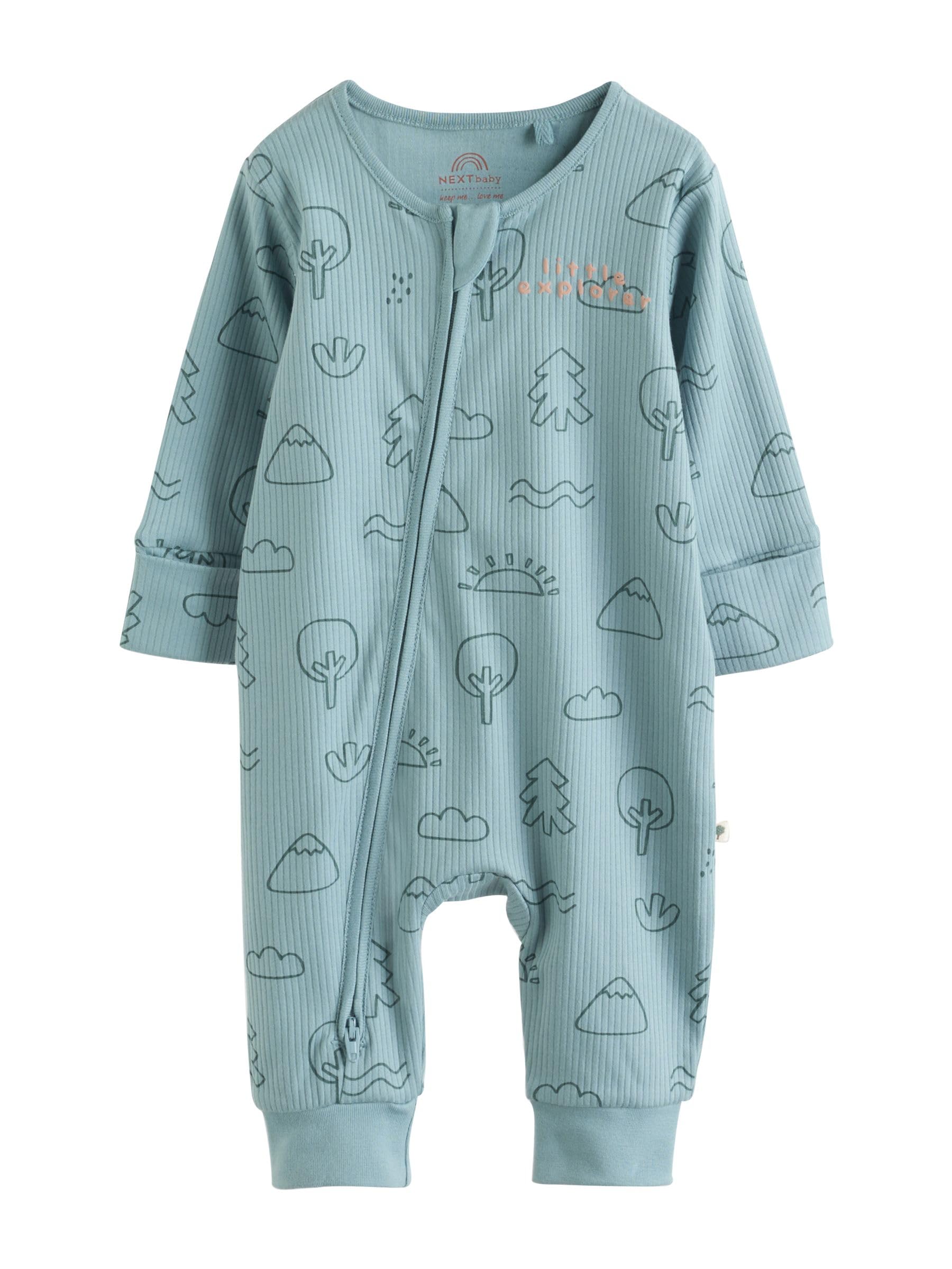 NEXT Bébé garçon Dors-Bien Lot de 3 Pyjama Motif forêt