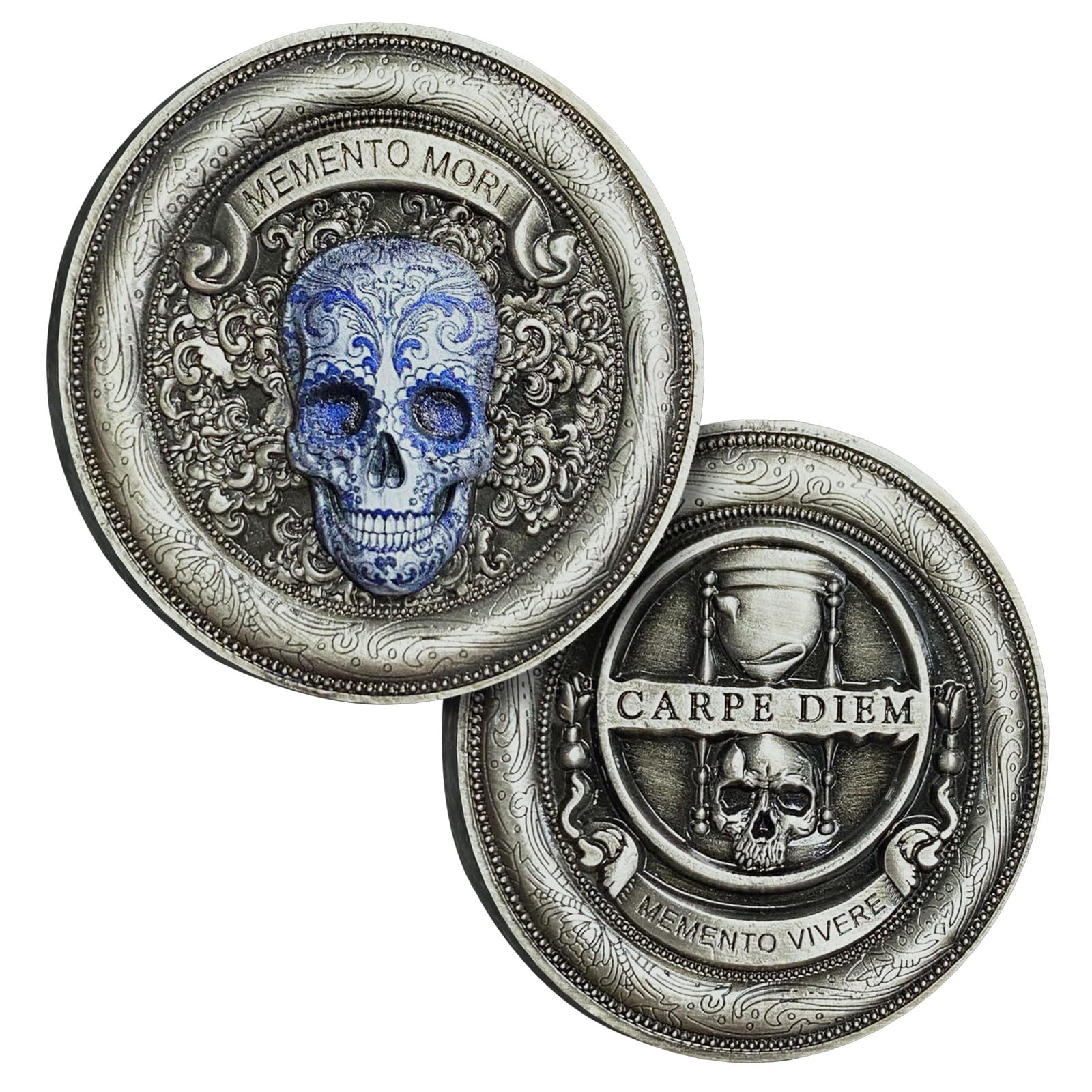 Memento Mori Stoic Pocket Token Carpe Diem Memento Mori Challenge Coin |  Stoic Carpe Diem Pocket Token - Zinc Alloy EDC Reflection Coin Carpe Diem  Pocket Coin