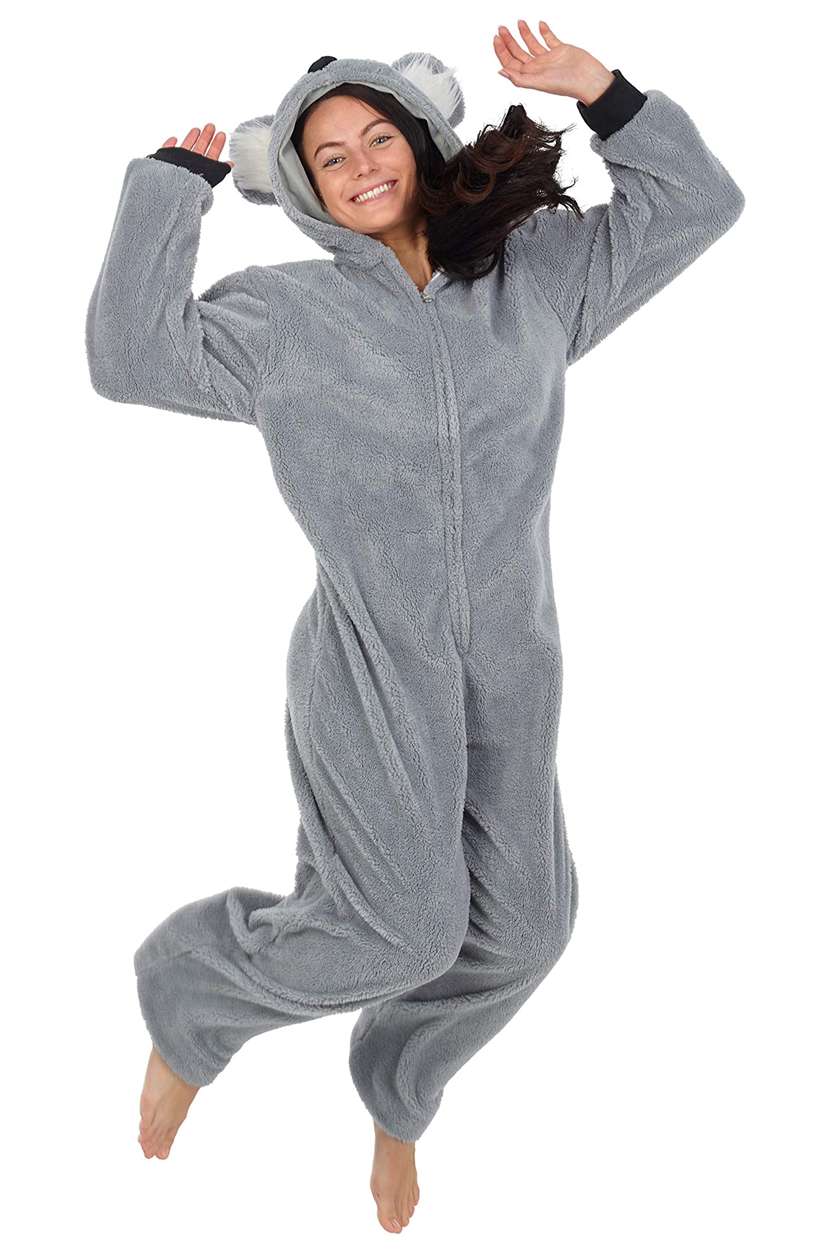 CityComfort Combinaison Pyjama Femme, Grenouillère Femme Pyjama Onesie Tout en Un en Polaire S-XL