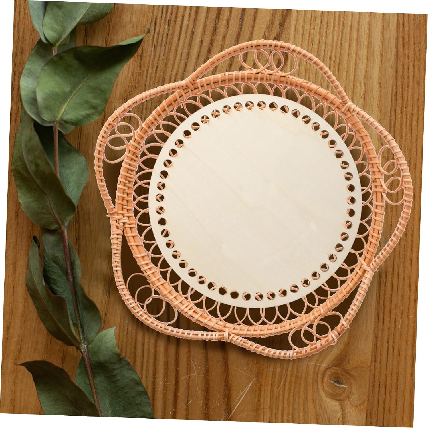 Wooden Basket Bottoms for Crochet Basket Making 4pcs