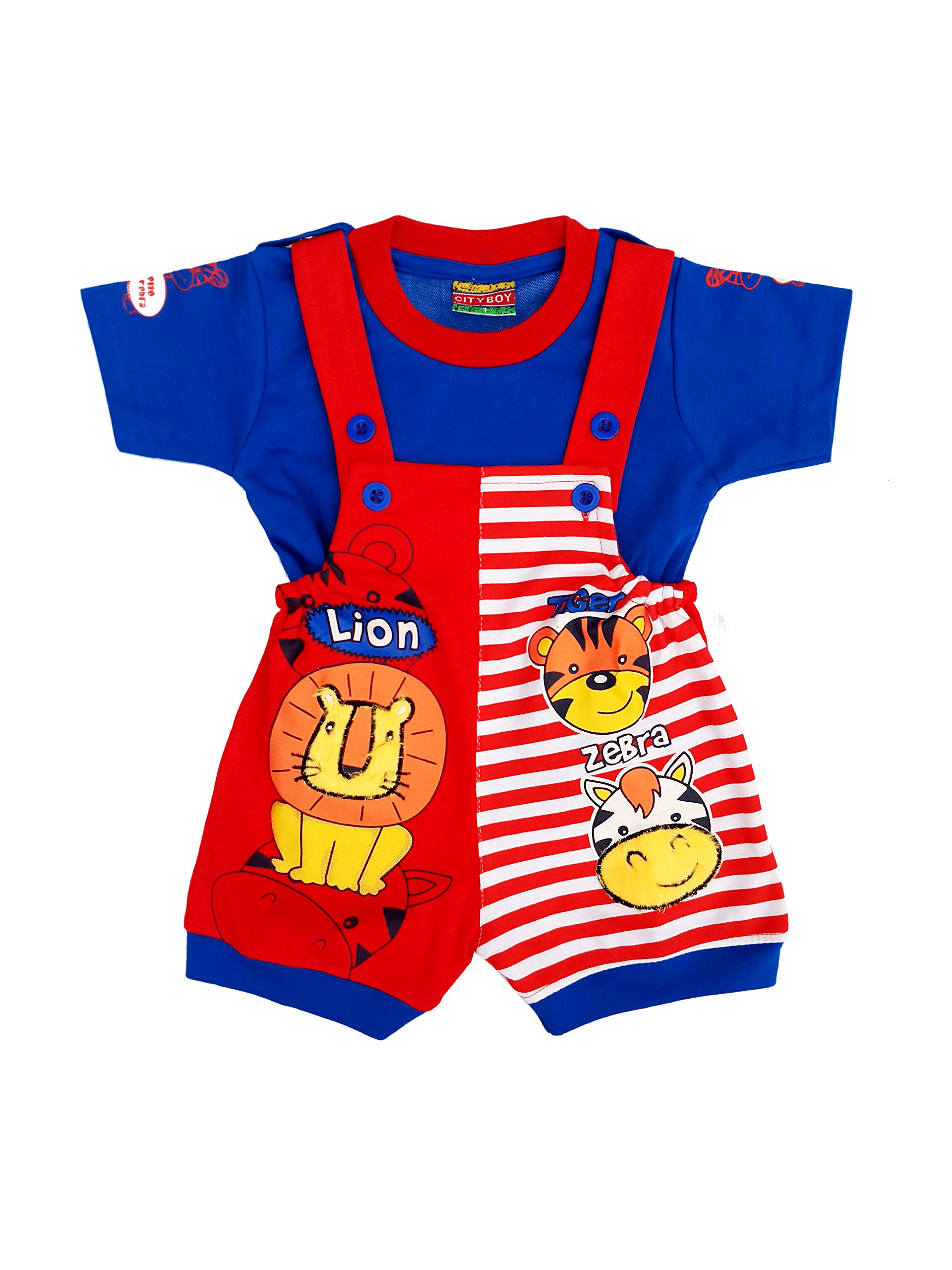 City Boy Kids Wear I-Top & Bottom Dungaree Set
