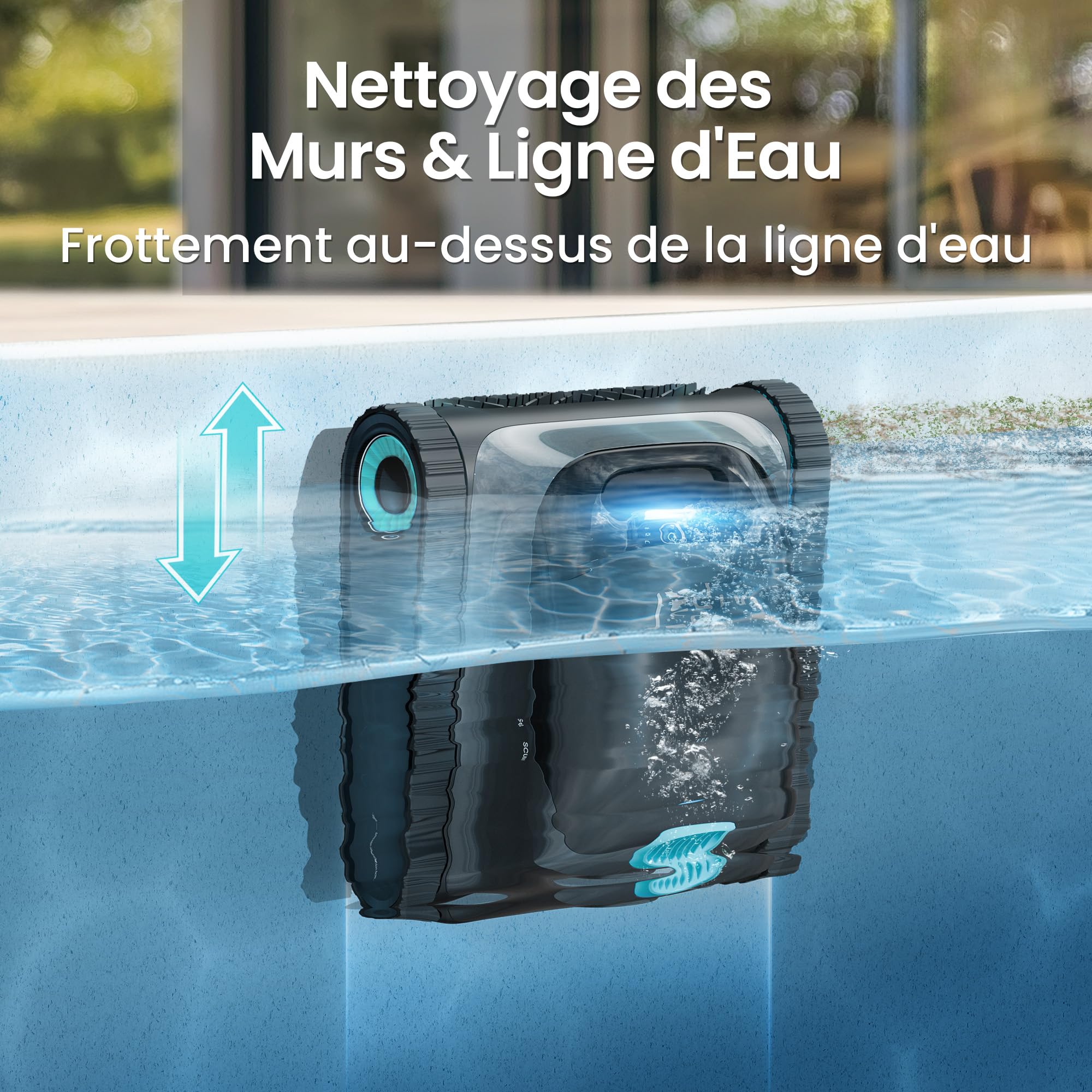 (2026 Upgrade) Aiper Scuba S1 Poolroboter, Individueller Wochenreinigungsplan, 270 Min. Laufzeit, Wasserlinienreinigung, App & OTA, Smarte Navigation mit 11 Hochpräzisen Sensoren Für Eingelassene Pool