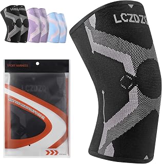 Knee Braces 2-Pack - Compression Sleeves for Men & Women, Knee Pain Relief for Arthritis, Meniscus Tear, Running, Gym, Basketball - Black XL (Check Sizing)