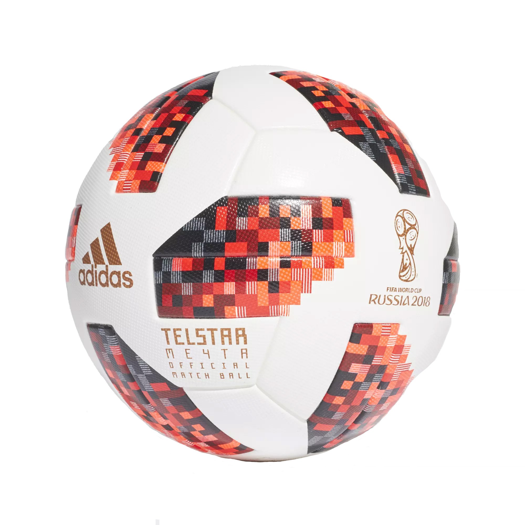 Adidas Telstar 18 Official World Cup Match Football 5 White-Solar