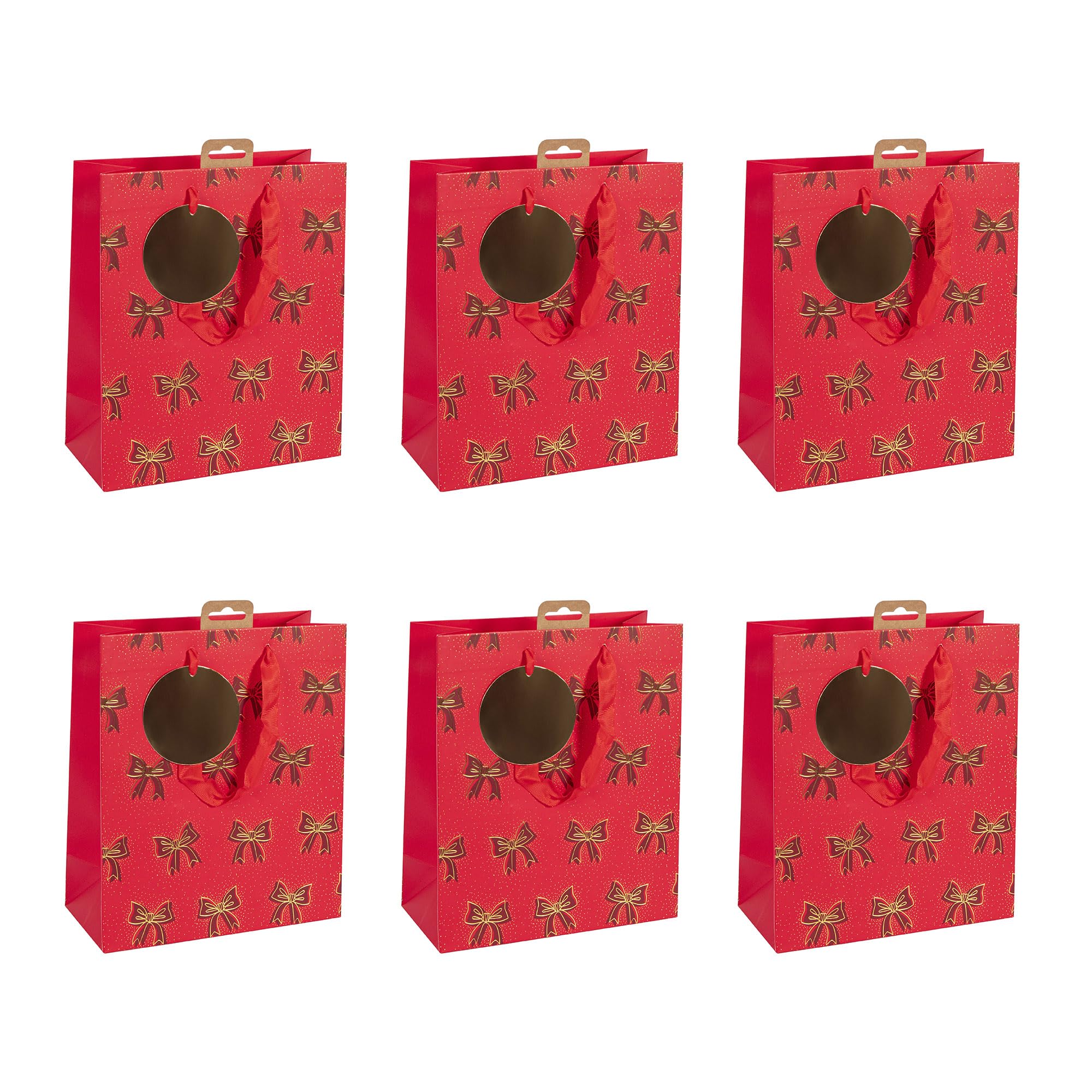 Eurowrap 202119-3C - Scintillant, Excellia, sac Moyen 21,5x10,2x25,3 cm - PAQ DE 6