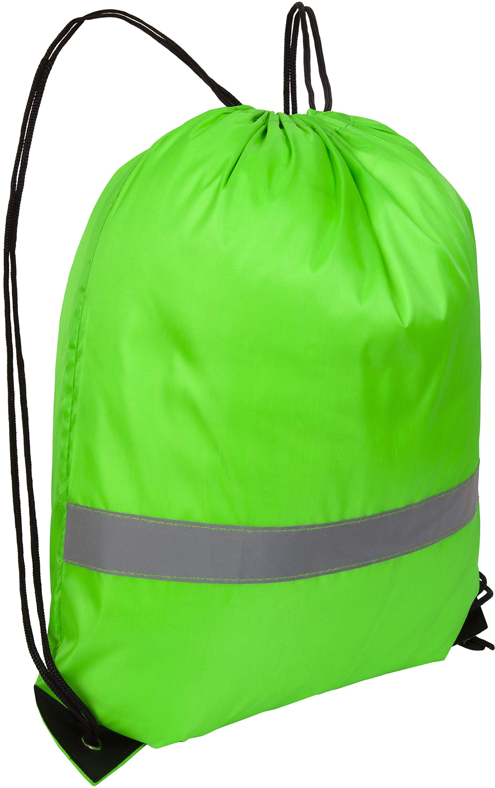 yashchykov Reflective String Drawstring Backpack Bag – Nylon Sports Workout Soccer Voleyball Gym Backpack for Men Women