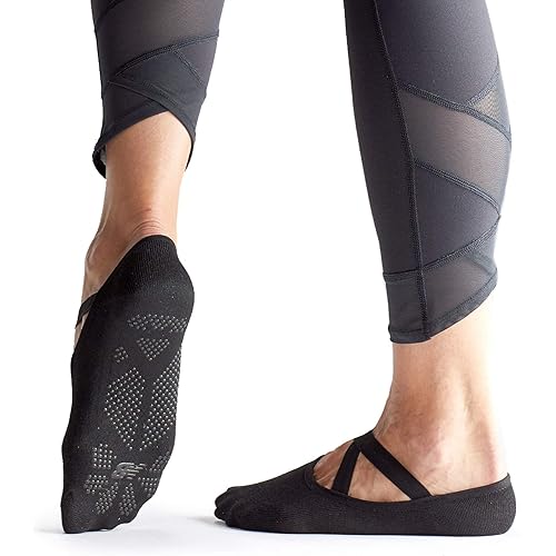 New Balance Yoga Socks for Women/Men - Non Slip Barre Socks with Grips/Straps | Sticky Gripper Exercise Fitness Sock Shoes for Yoga, Barre, Pilates, Ballet, Dance, Workout, Home, Casual, Hospital
