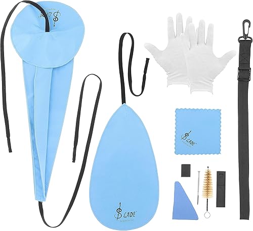 Kit de limpieza de saxofón, kit de limpieza de saxofón alto 10 en 1, incluye paño de limpieza de saxofón, cepillo de boquilla, mini paño de limpieza