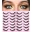 Natural Lashes Wispy Faux Mink Lashes Natural Look Cat Eye False Eyelashes Strip Lash 16mm Short Eyelashes Pack 14 Pairs