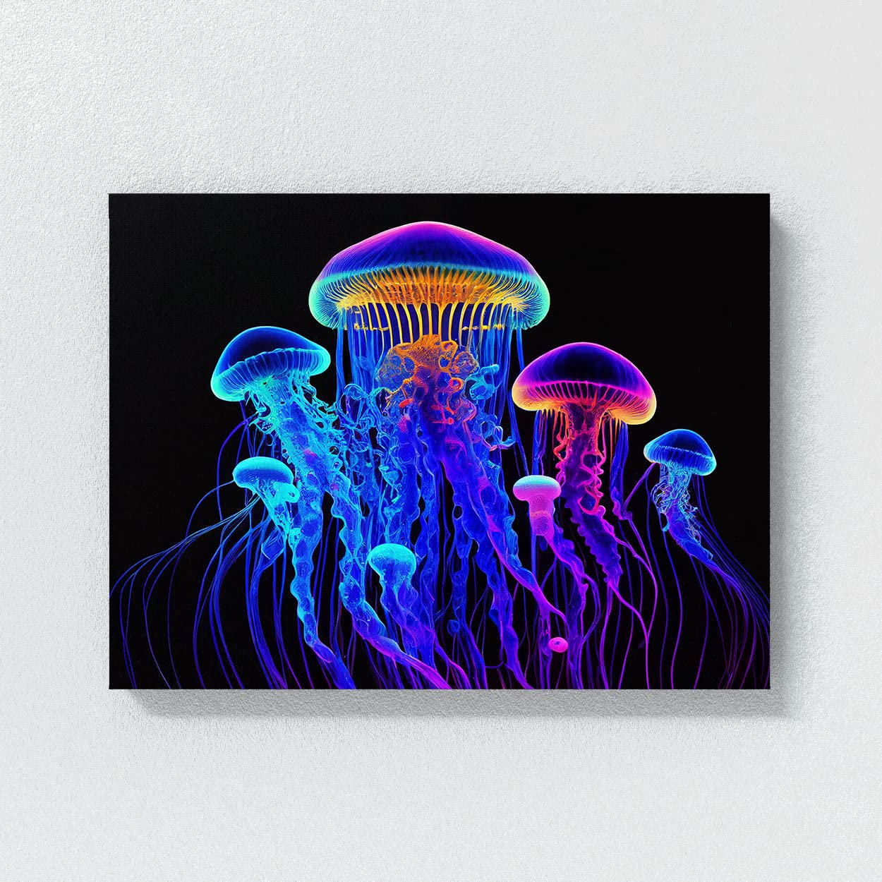 Amazon.co.jp: Sense キャンバス トリッピー サイケデリック クラゲ 38