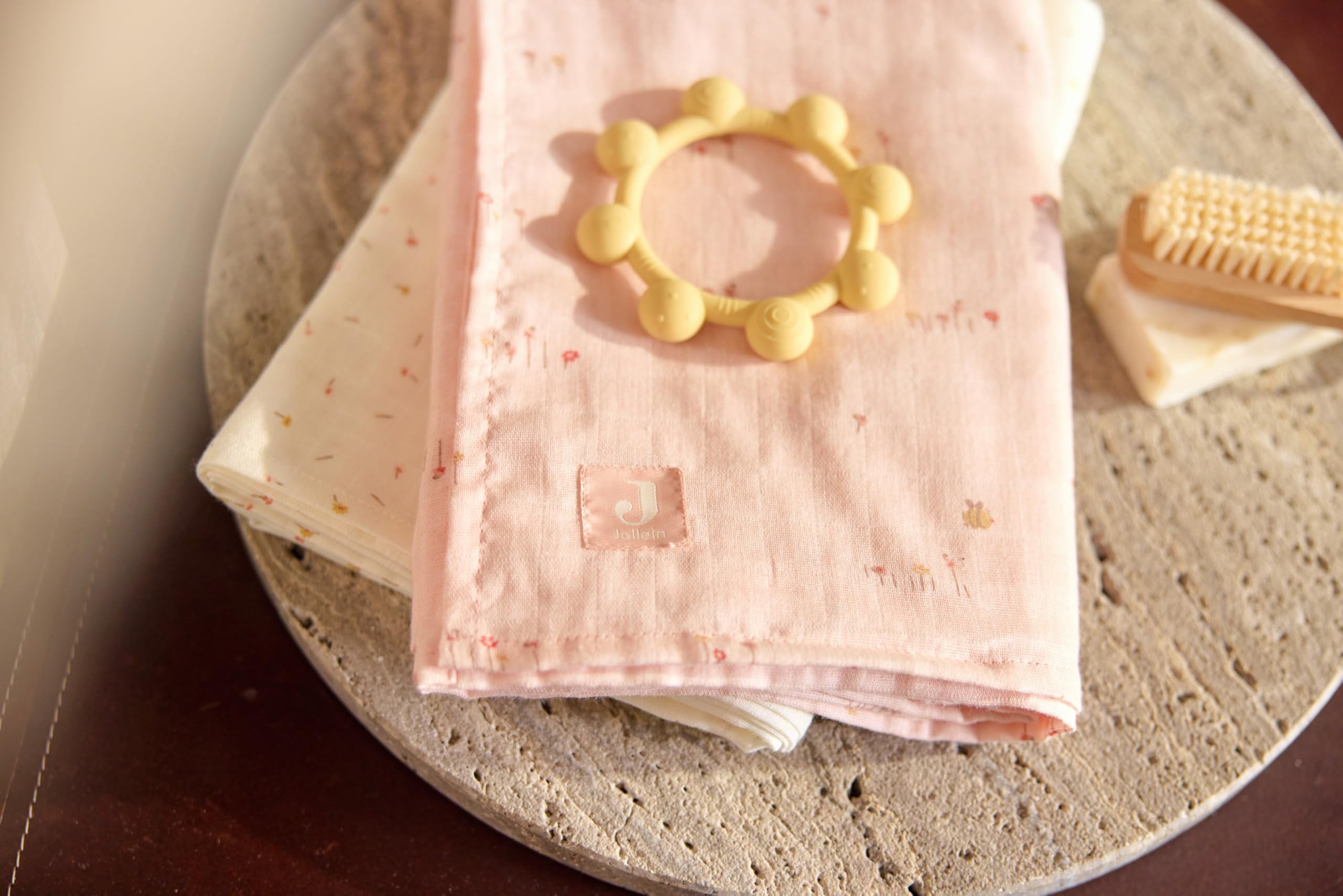 Jollein Baby Teether - Sun - Honey - Baby Teething Toy - BPA Free - Silicone Baby Teether - Baby Toy - Helps Relieve Teething Pain - Image 3