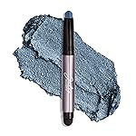 Julep Eyeshadow 101 Cream-to-Powder Waterproof Shadow Stick - Sapphire Shimmer - Long-Lasting, Crease-Proof, Jewel Toned Blue Shimmer Cream Eyeshadow with Built-in Smudger