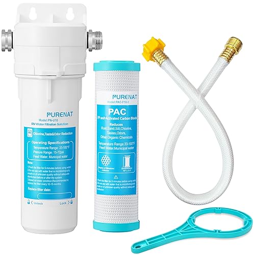 Sistema de filtro de agua externo para vehículos recreativos incluye un filtro compuesto, altamente eficaz que reduce los sedimentos, el cloro, el disponible en Yaxa Colombia