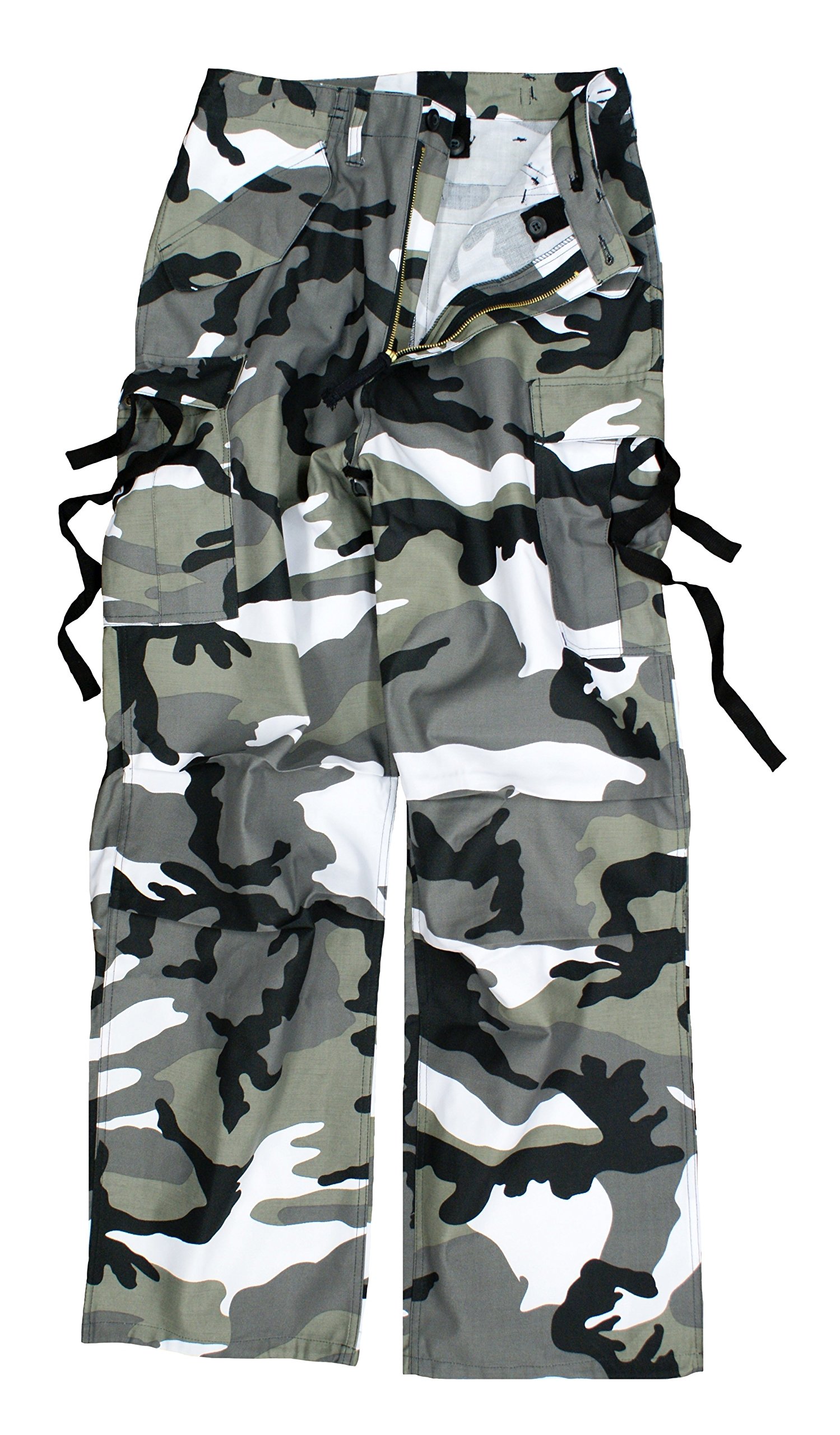 US M65 Style Army Cargo Vintage Camo Combat Trousers Pants (S