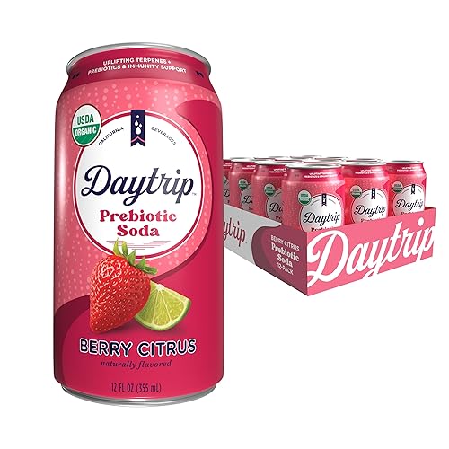 Daytrip Sabor a soda prebiótica espumosa  Refrescos ricos en fibra bajos en calorías y bajos en azúcar  Bebidas con beneficios para la salud disponible en Yaxa Venezuela