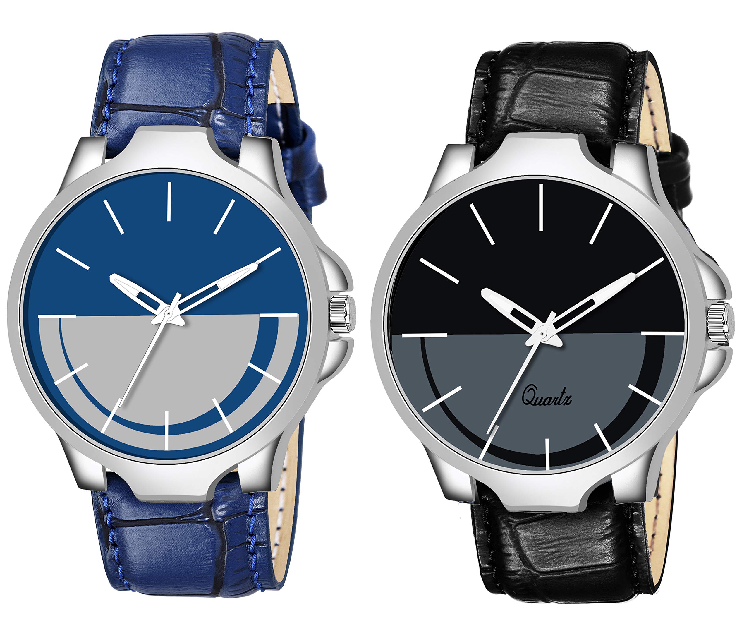 casera Combo Pack of 2 Black and Blue Analog Watch - for Men (B082RB87DG) Amazon Price History, Amazon Price Tracker