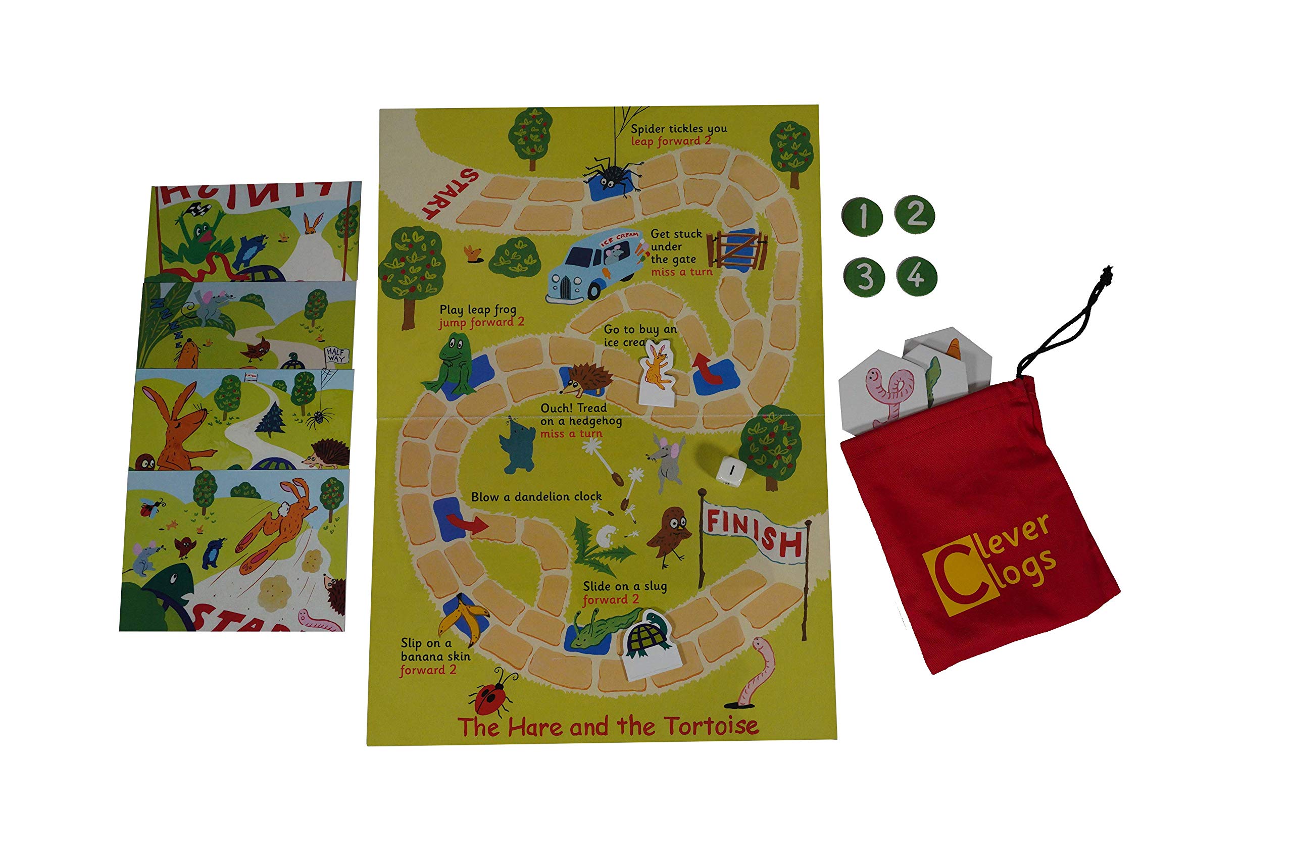 Clever ClogsThe Hare and the Tortoise | Early Literacy Game