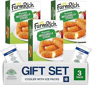 Salutem Vita – Breaded Mozzarella Cheese Sticks, Frozen Snacks and Appetizers, Gift Set – Pack of 3