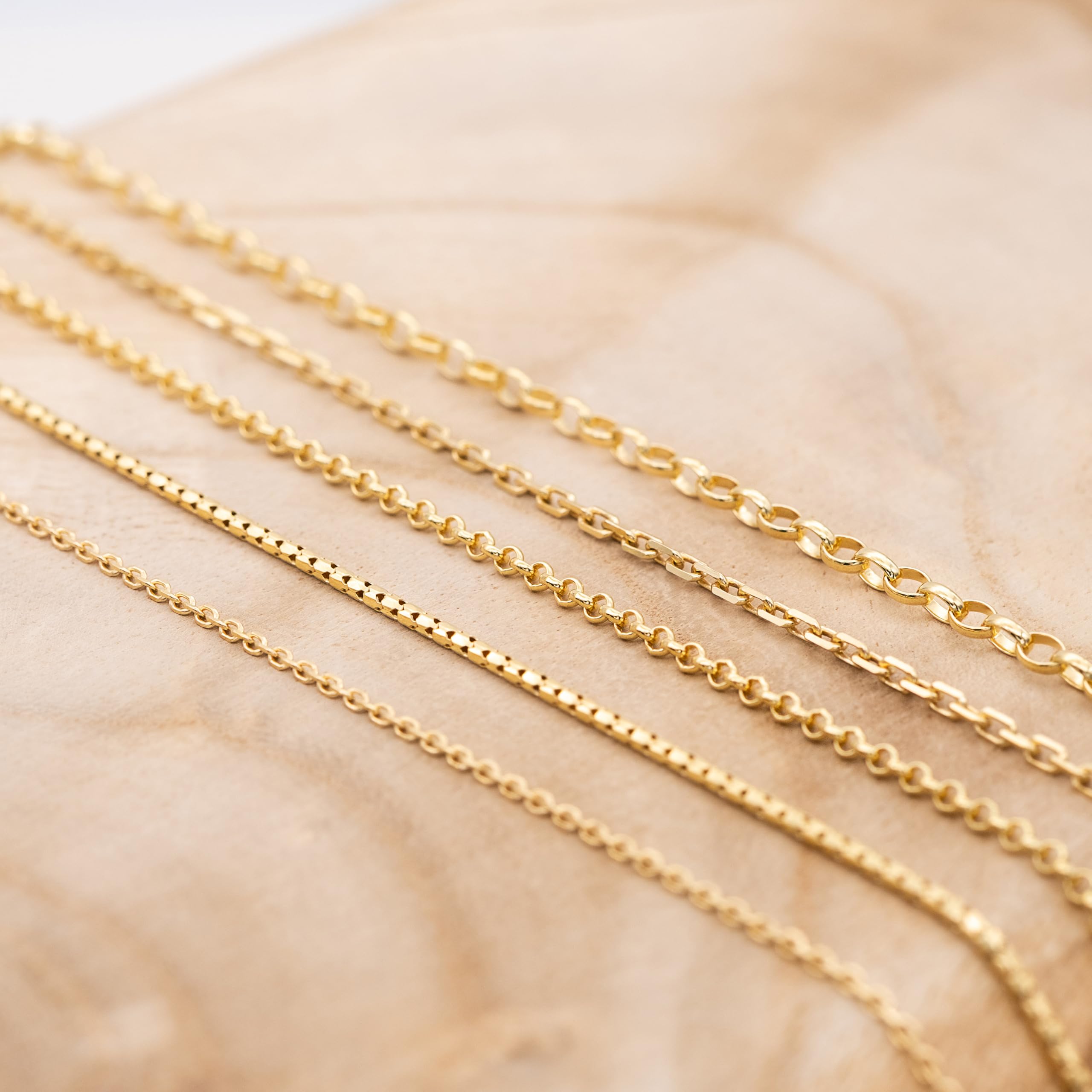 Engelsrufer Collar de plata de ley 925 chapada en oro.