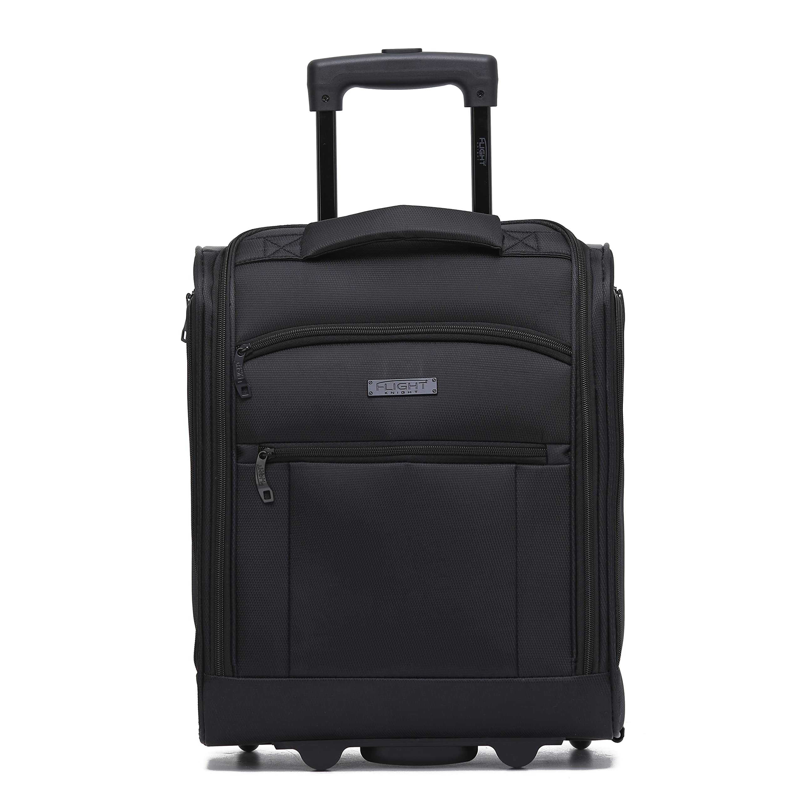 Flight Knight Maleta de Mano Bajo Asiento Embarque No Prioritario easyJet 45x36x20-2 Ruedas - Maleta de Cabina de Tela Suave, Ultraligera y Duradera