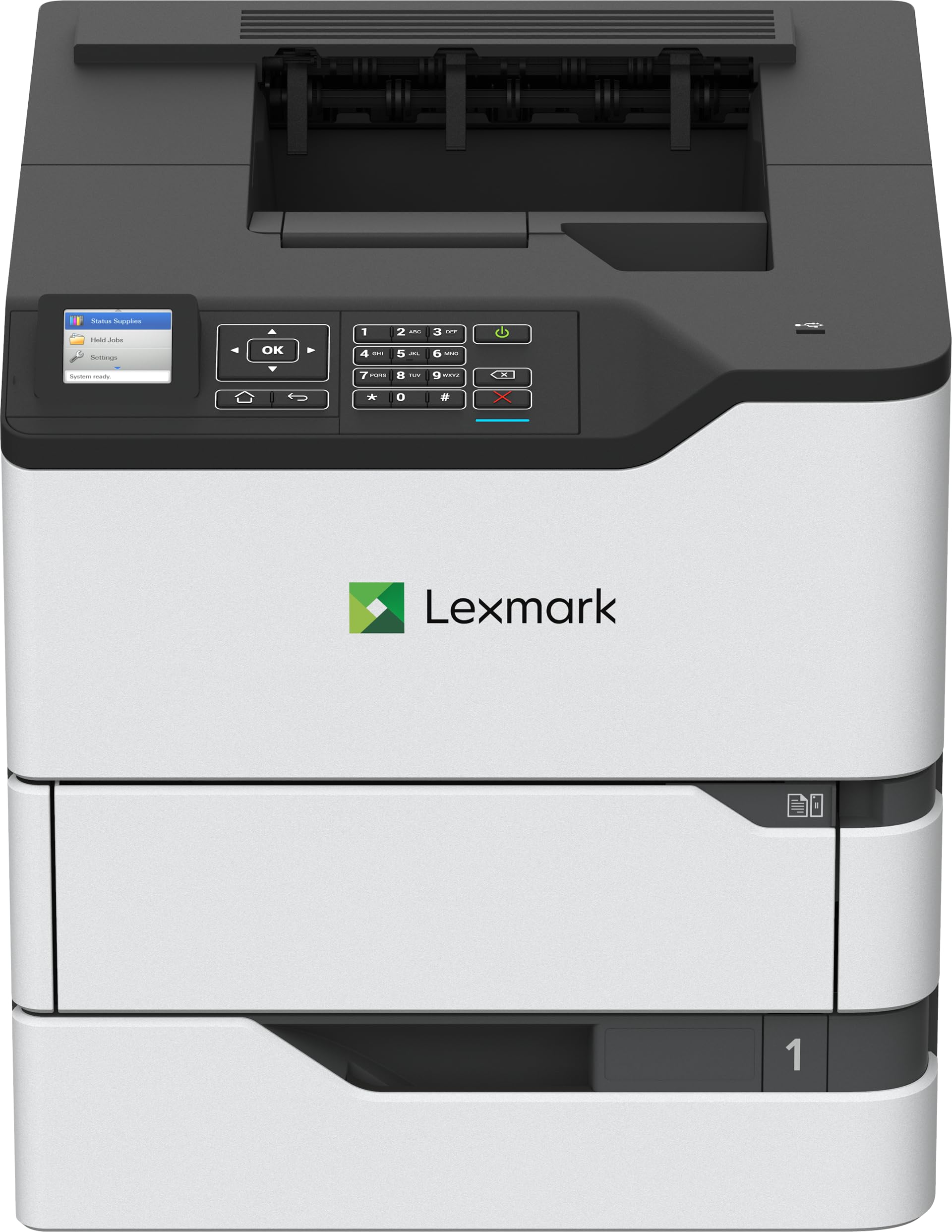 Lexmark MS825dn Monochrome Laser Duplex (2-Sided) Printing, Print Speed of up to 70 ppm and Recommended Monthly Volume of 5000-100000 Pages(50G0300)
