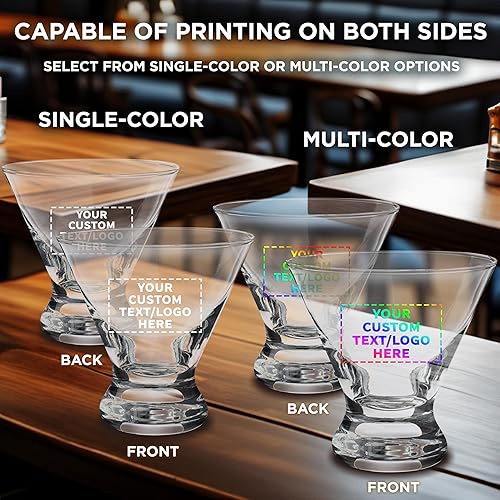 Miniatura 6 de Libbey - Vasos de Martini personalizados de 8.25 onzas, juego de 10, paquete personalizado a granel, ideal para cócteles, recuerdos de boda,