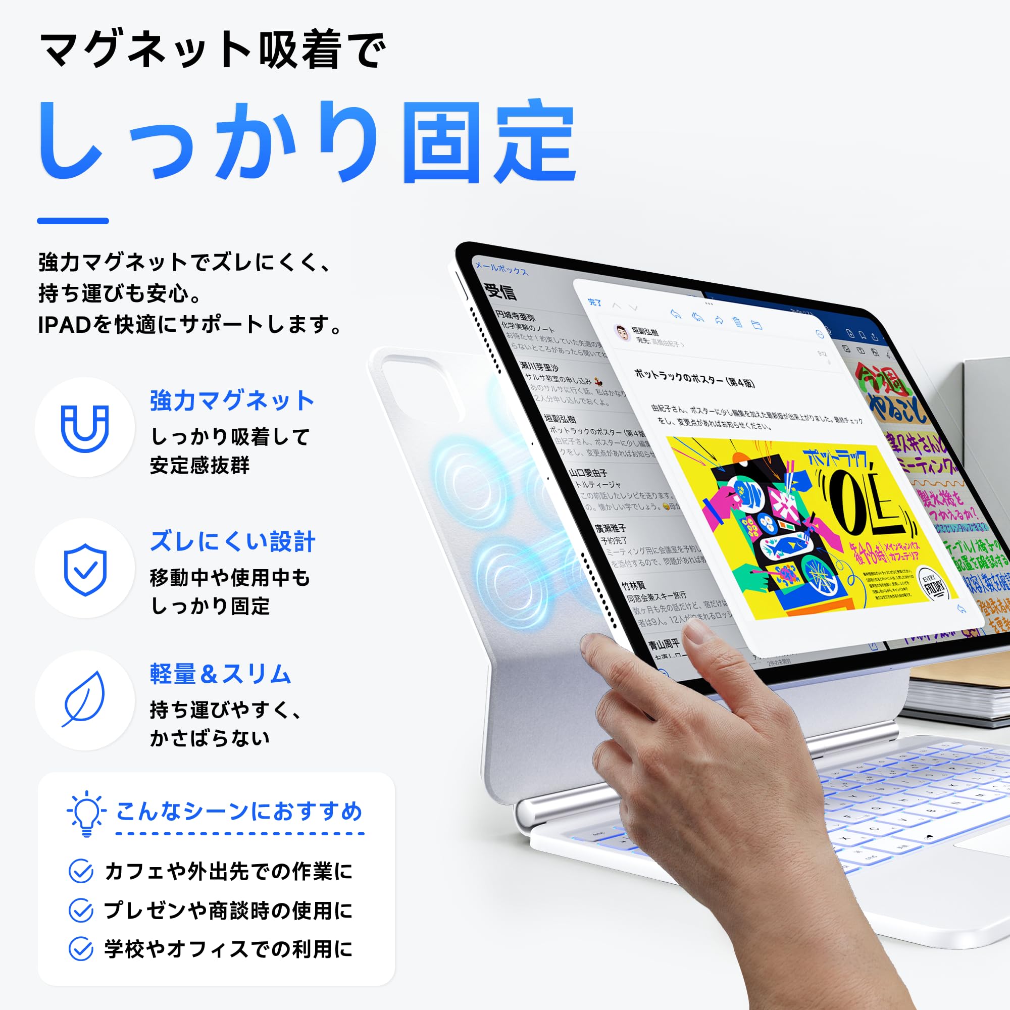 Amazon.co.jp: Sencela ipad キーボード付きケース iPad Air 第4世代