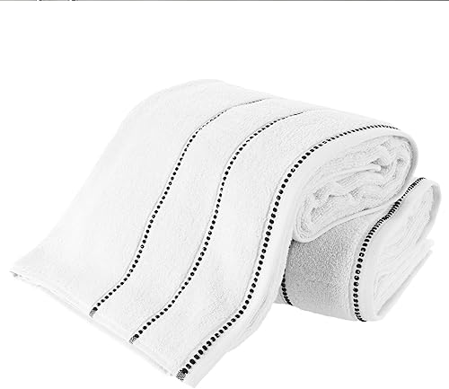 Miniatura 1 de Set- 2piezas toalla de baño de algodón de lujo juego de sábanas hecho de 100% zero twist algodón, suave y absorbente de secado rápido por bedford