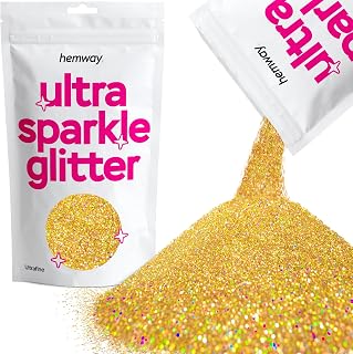Hemway Silver & Gold Holographic Premium Glitter Multi Purpose Dust Powder 100g / 3.5oz for use with Arts & Crafts Wine Gl... Price In India