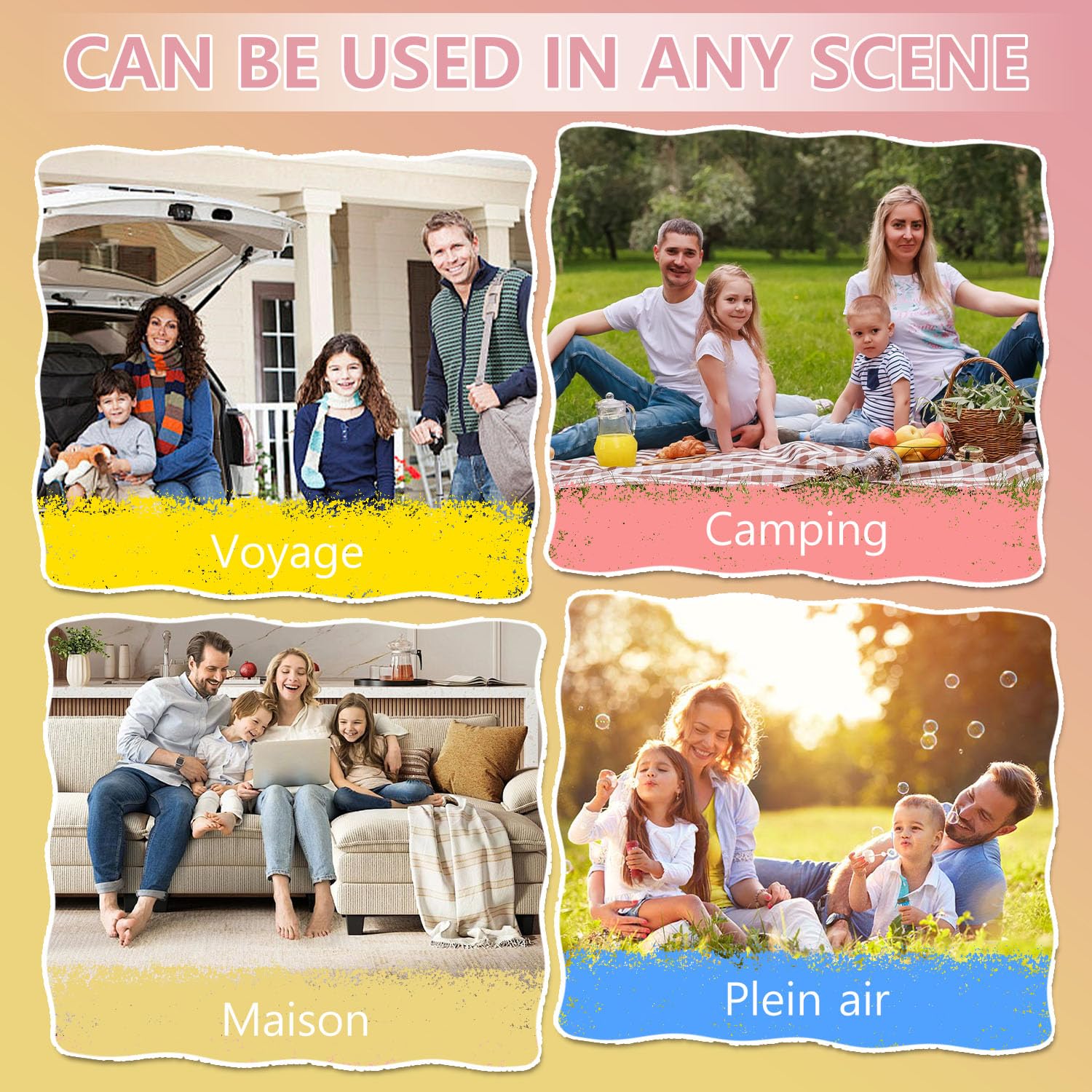 Talkies-walkies vidéo enfants, 2 packs de talkies walkies rechargeables à écran bidirectionnel, avec conversion vocale et fonction Écran D'affichage, adaptés aux garçons et filles de 3 à 12 ans