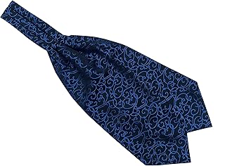 Men's Polka Dot Plaid Silk Cravat Ties Jacquard Woven Casual Ascot