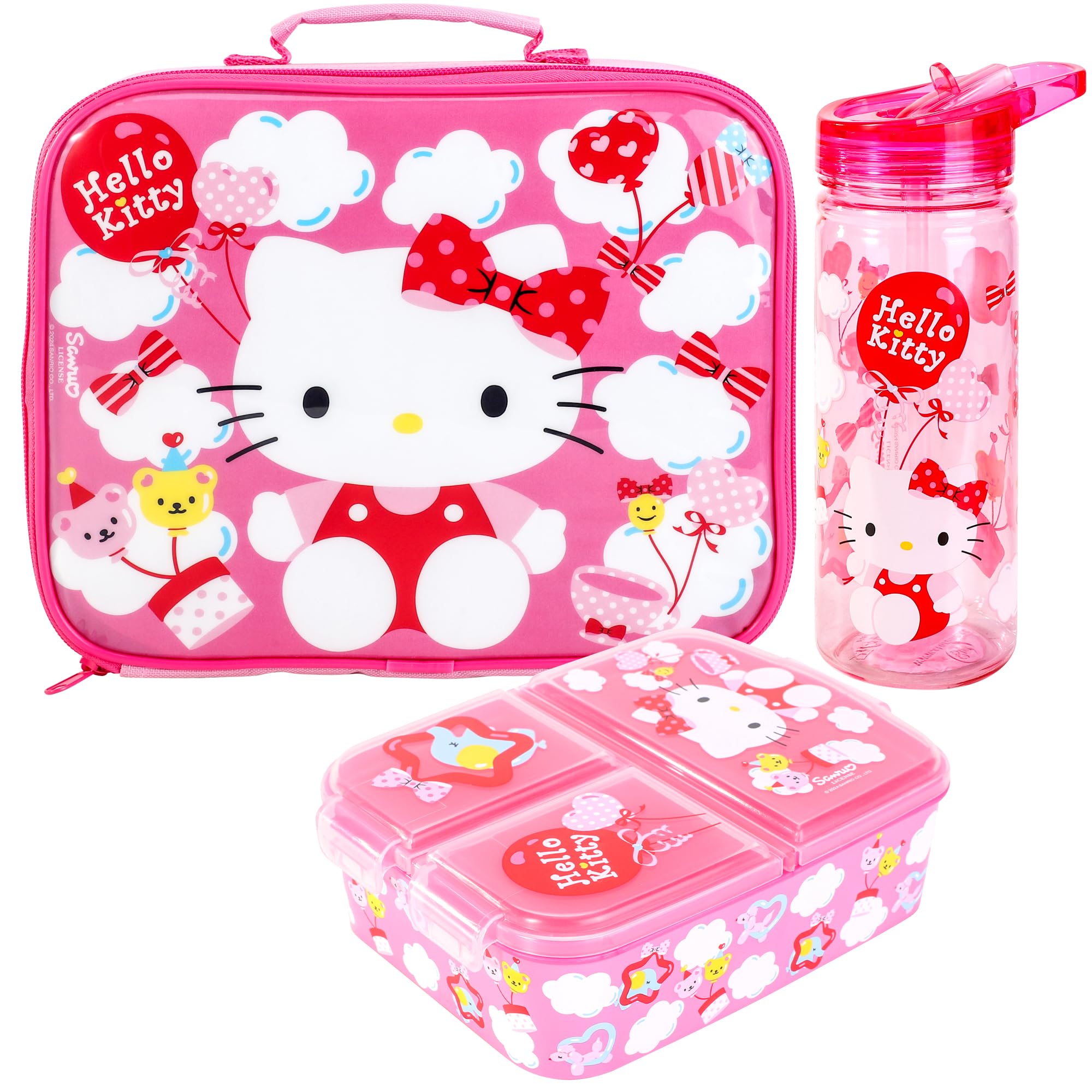 Porta Pranzo Hello Kitty Per Bambini - Contenitore Rettangolare, Senza BPA, Resistente - Foto 3