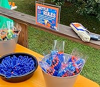 Vista 6 de Refill Darts Bullets Compatible with Nerf Guns N-Strike Elite Series Blaster, 100Pcs Nerf Bullet Refill Darts Ammo Premium Foam Bullets Pack