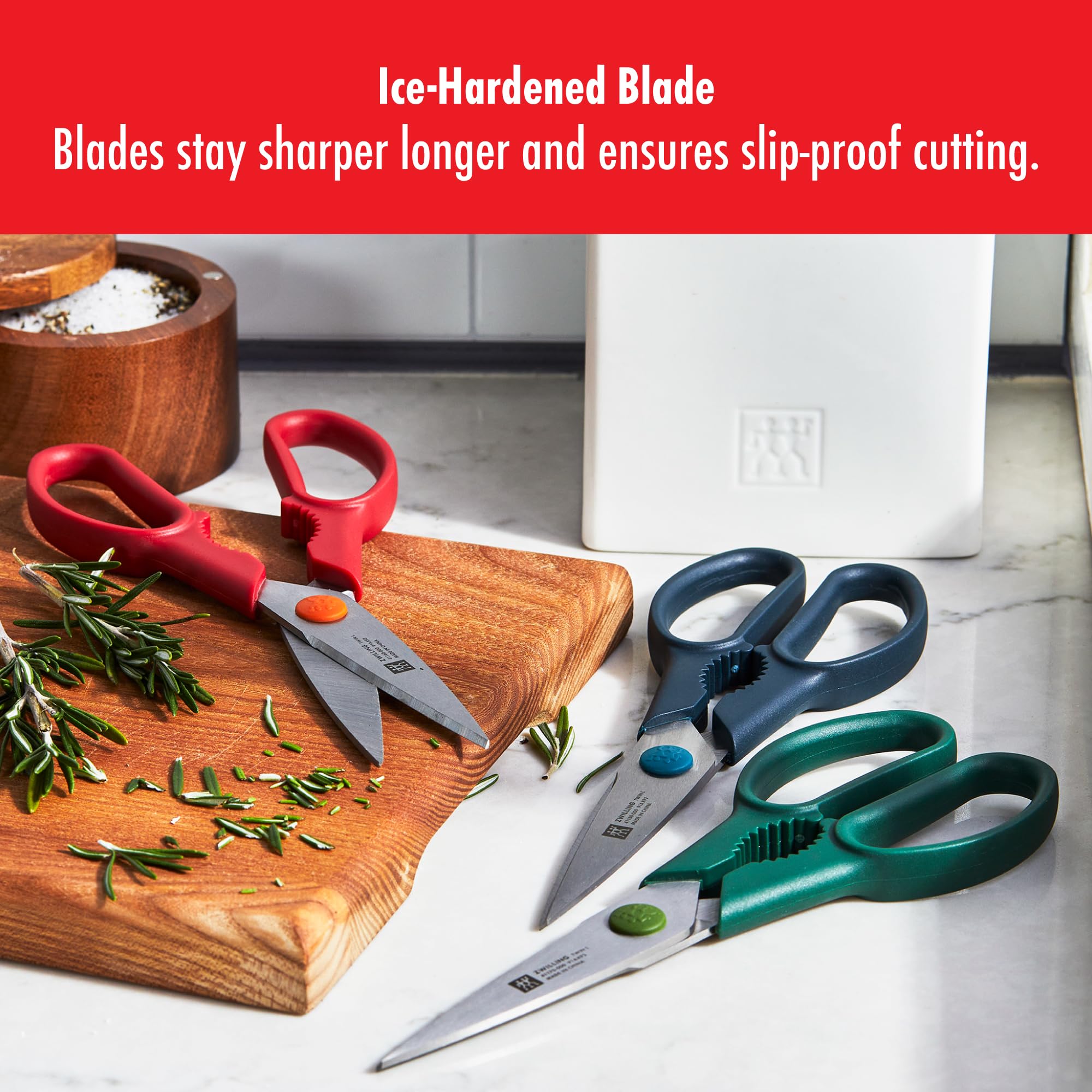 Amazon.com: ZWILLING Now S 3-pc Shears Set, Blue, Red and Green