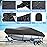 Mancro Boat Cover 16ft-18.5 ft, Heavy Duty Covers fits Bass Boats, V-Hull, Tri-Hull, Runabout, Fishing Boats, Waterproof Trailerable Boat Cover, Marine Grade Canvas Outboard Cover, Black