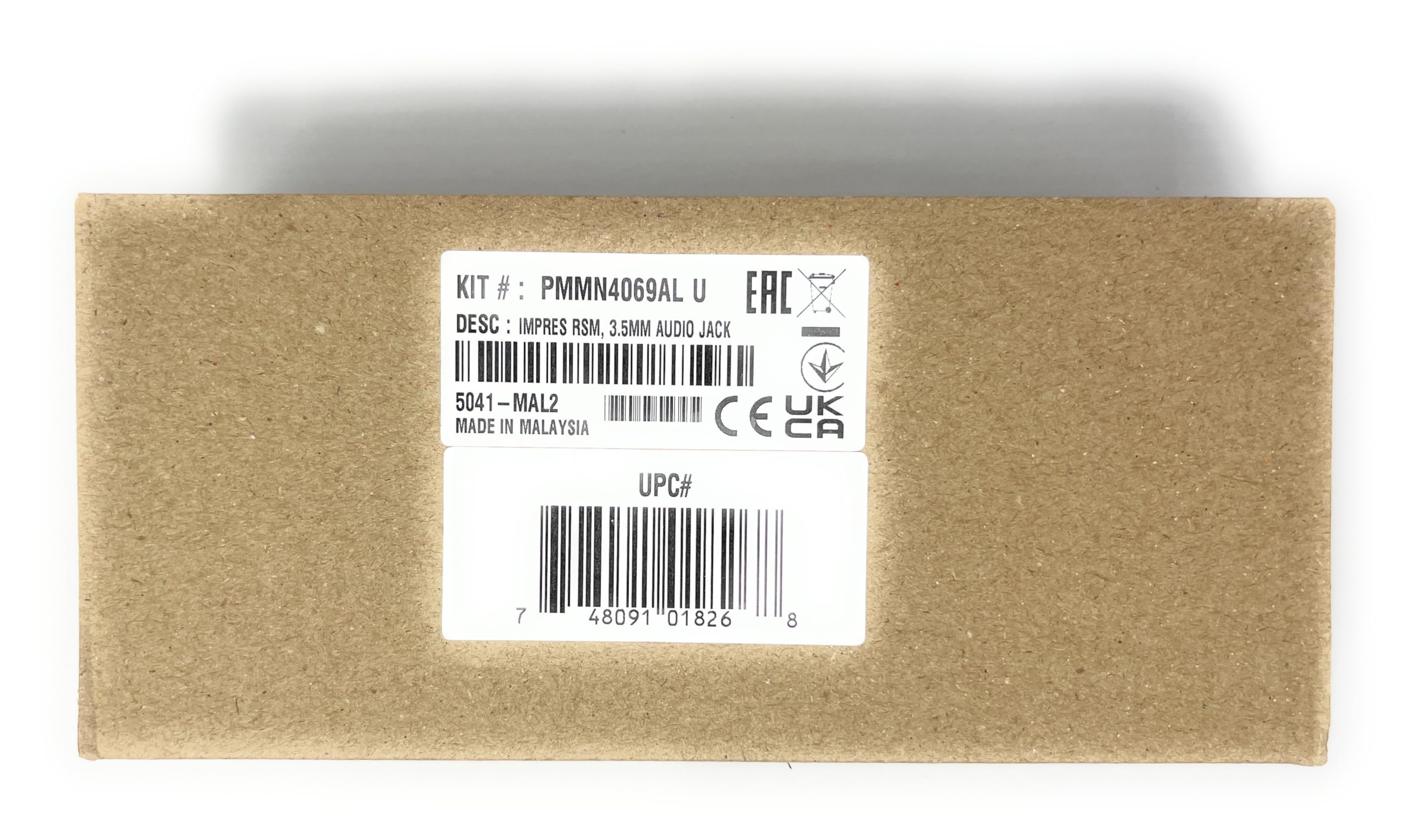 Motorola Solutions OEM PMMN4069AL, PMMN4069 Micrófono de Altavoz Remoto. Botón de Emergencia, clasificación intrínsecamente Segura, Windporting IMPRES micrófono de Audio con Conector de 3,5 mm