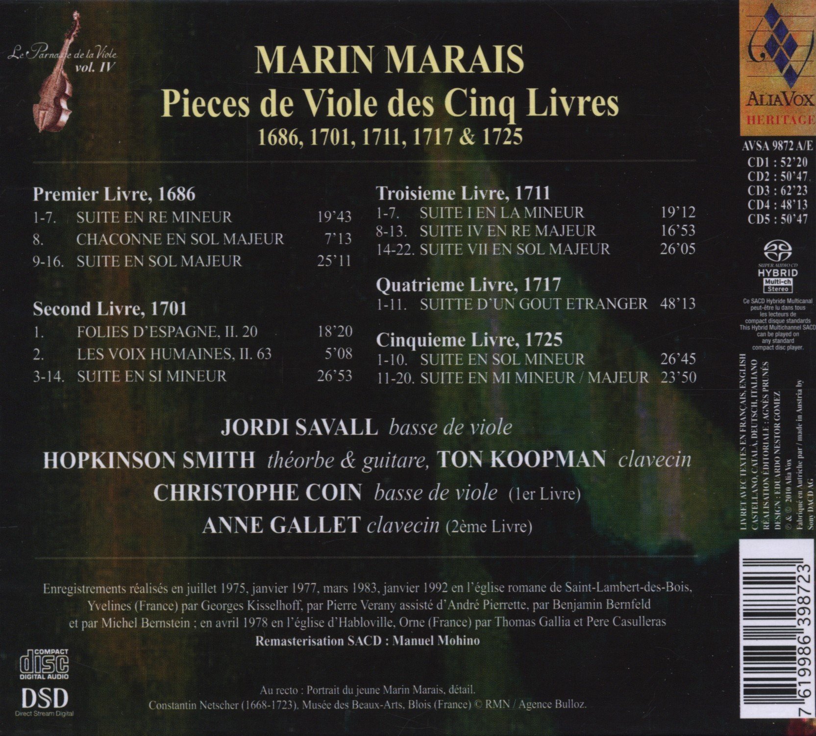 Pieces For Viol-Selections From The Five Books (16