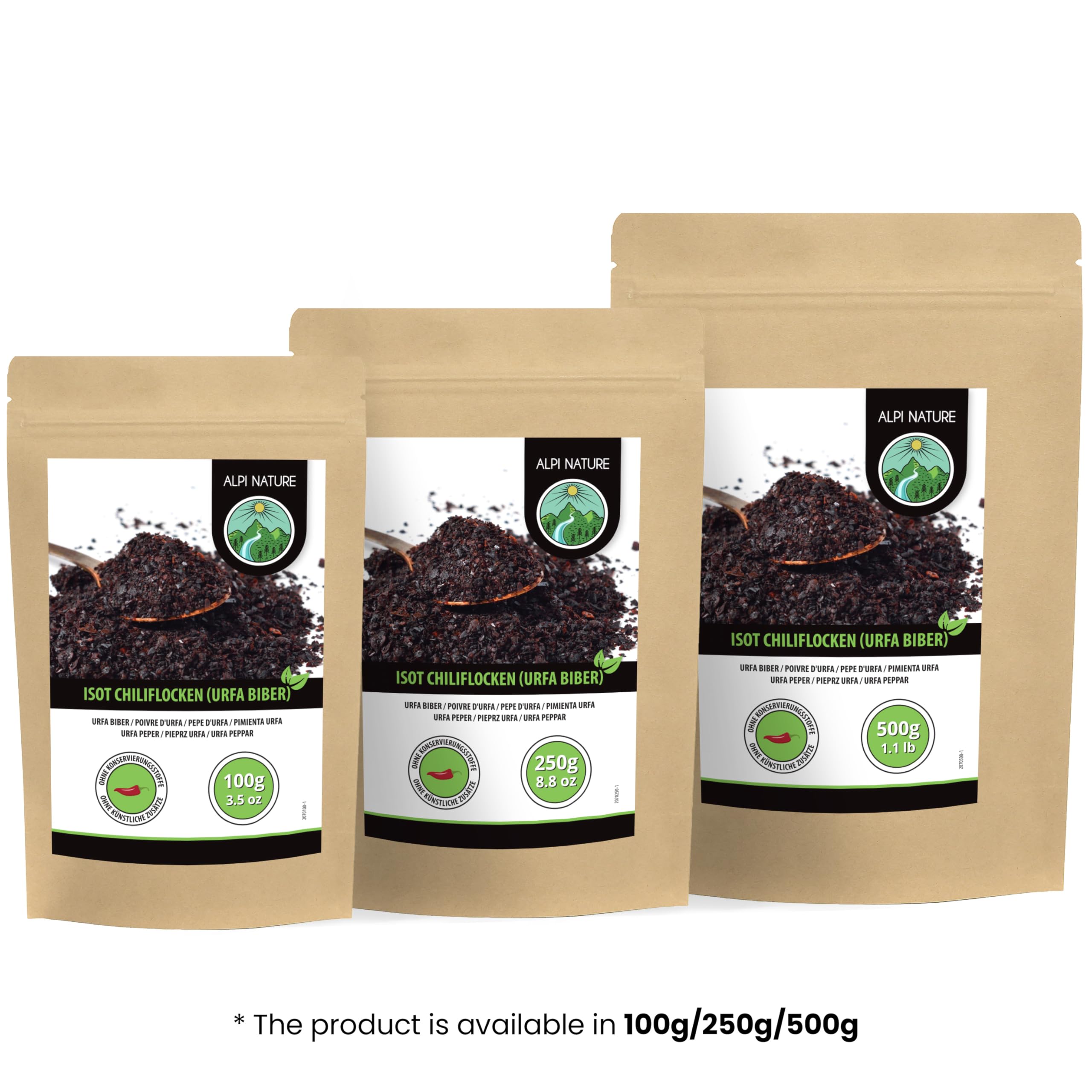 Alpi Nature Płatki Chili Urfa 500g, Tureckie Płatki Papryki, Isot Biber, Urfa Biber
