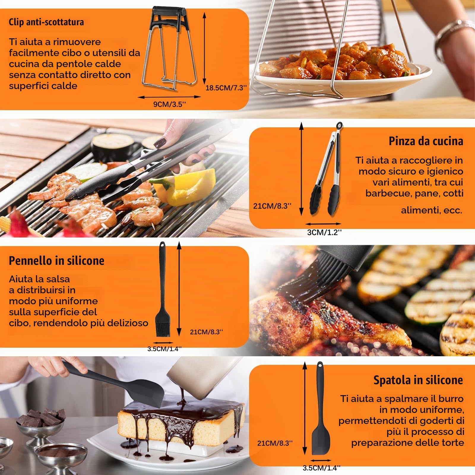 Accessori Friggitrice Ad Aria, Set di 21 Accessori per Friggitrice Ad Aria Ninja Foodi Dual Zone AF300EU AF400EU Innsky COSORI 7,6L-9,5L, Teglie & Griglia & Carta da Forno& Pinza Airfryer Accessories