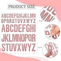 Vista 8 de 8 Sheet Glitter Letter Stickers Vinyl Alphabet Stickers Waterproof Self Adhesive Stick on Letters for Poster Bulletin Board Mailbox School