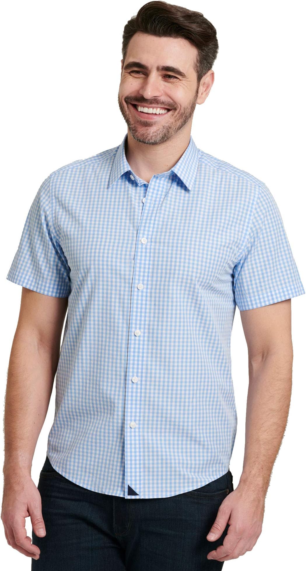 Greco Men's Short Sleeve Button Down Shirt