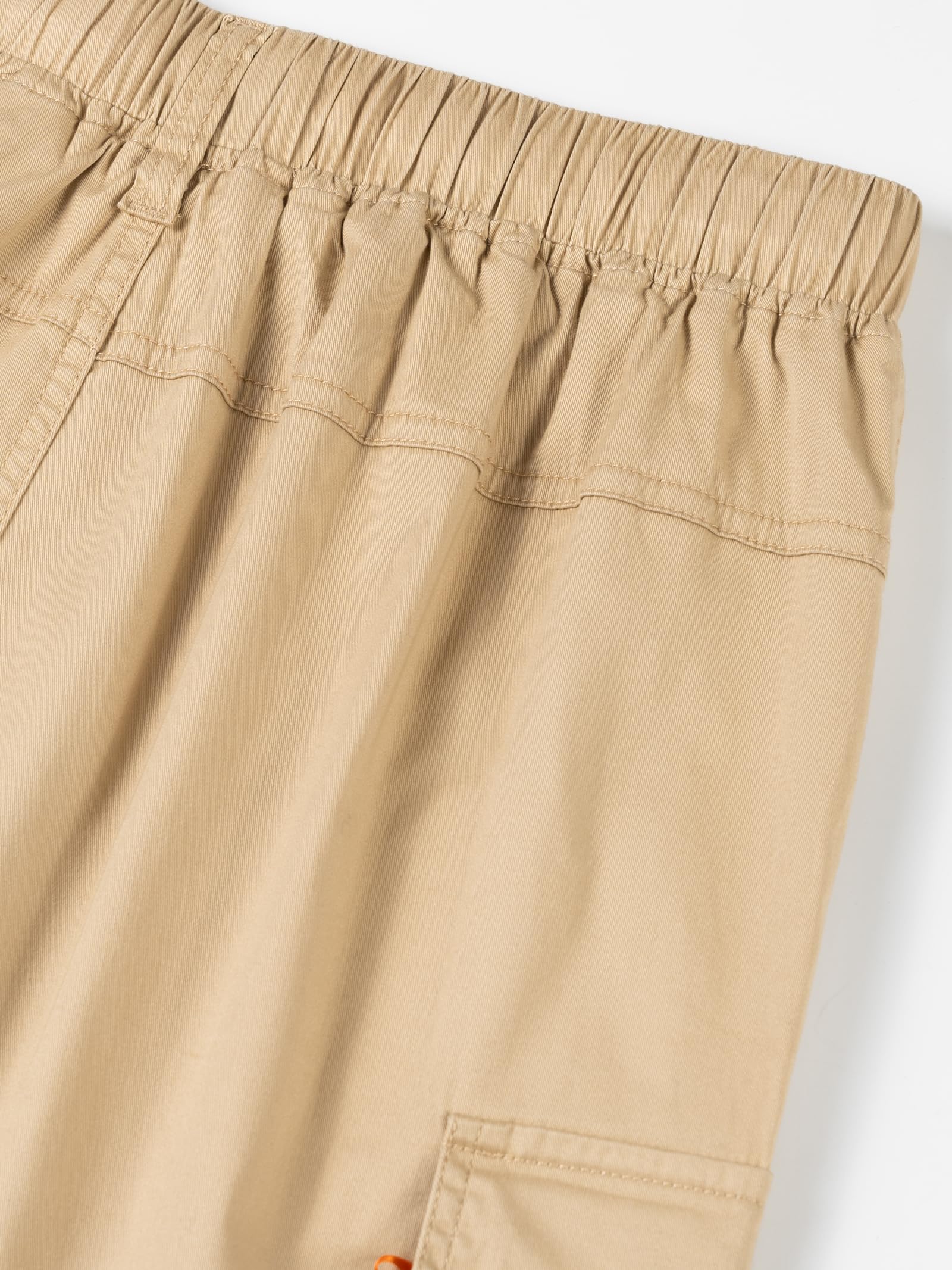 YoungSoul Pantalones Cortos Niño Bermudas Cargo con Bolsillo en Contraste
